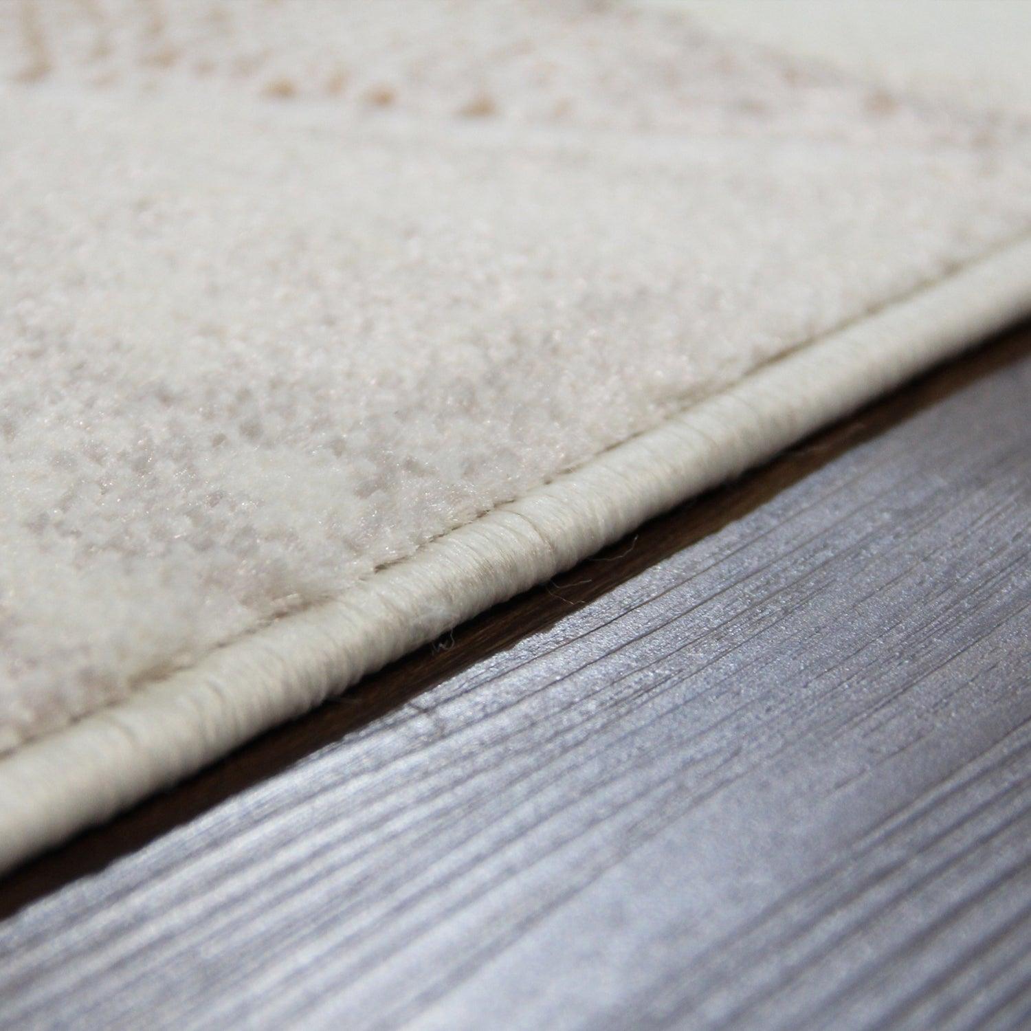 Palesa Scrolling Botanical Vines floral motif Indoor Area Rug - Hazelnut