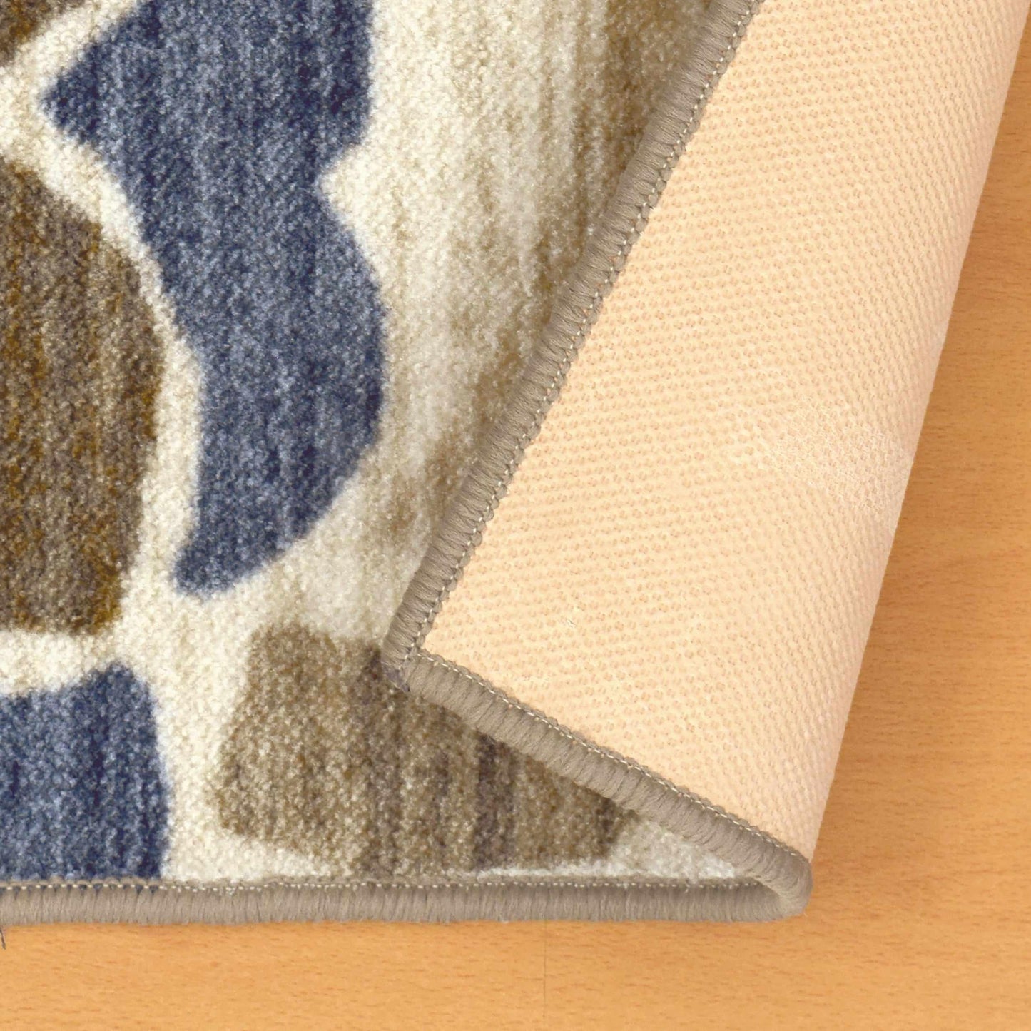 Superior Roselyn Floral Indoor Washable Area Rug - Beige