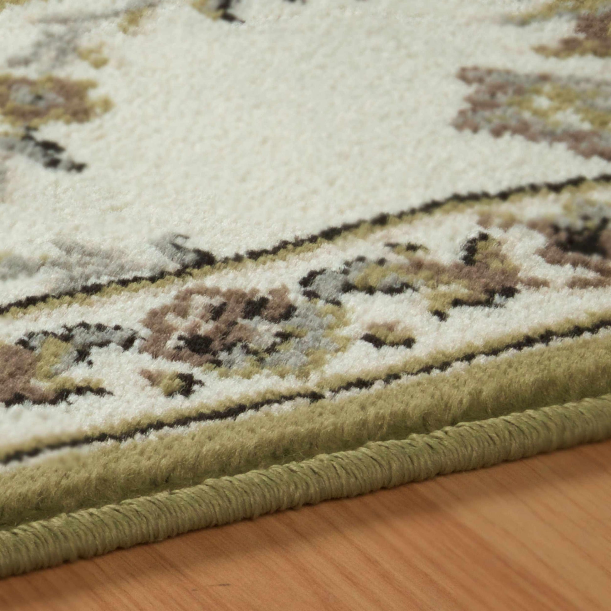 Stratton Victorian Floral Damask Lattice Area Rug