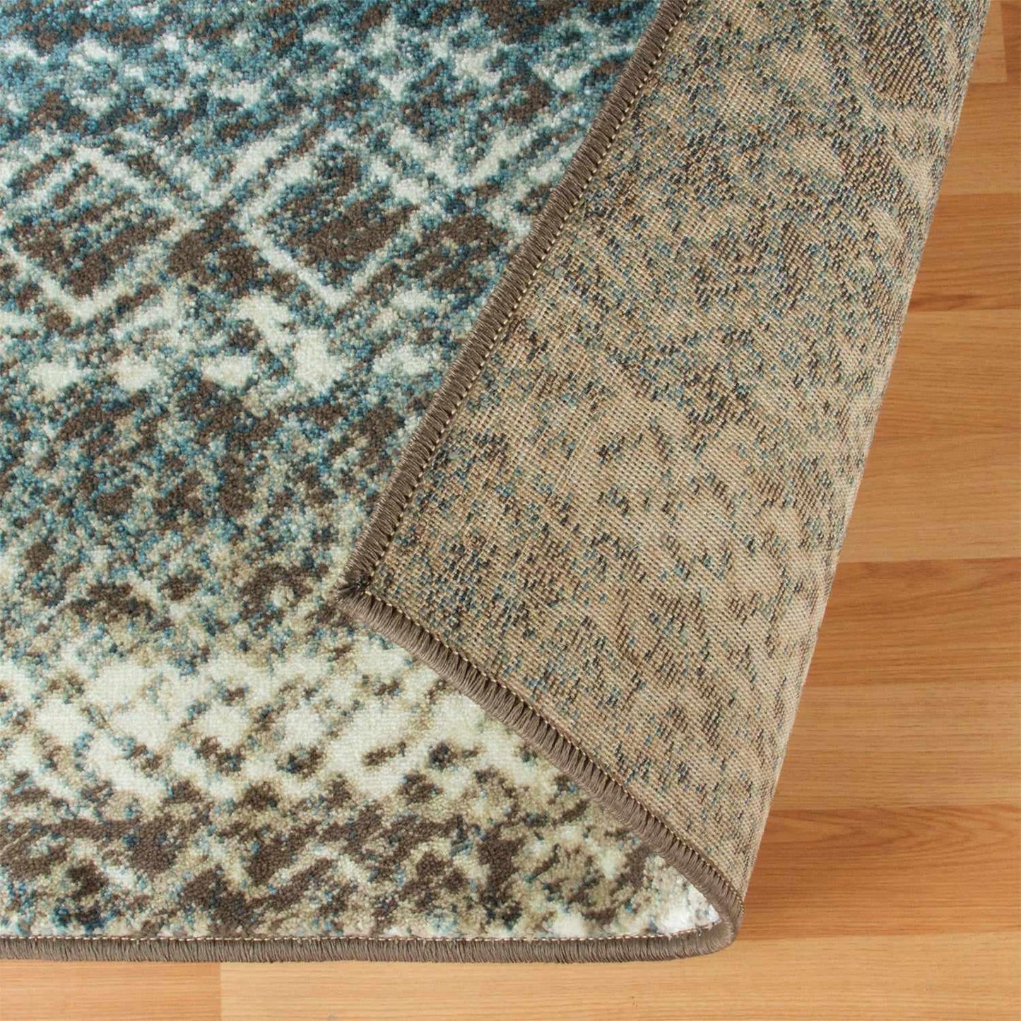 Superior Sunderland Modern Abstract Geometric Indoor Area Rug -Taupe -Ivory