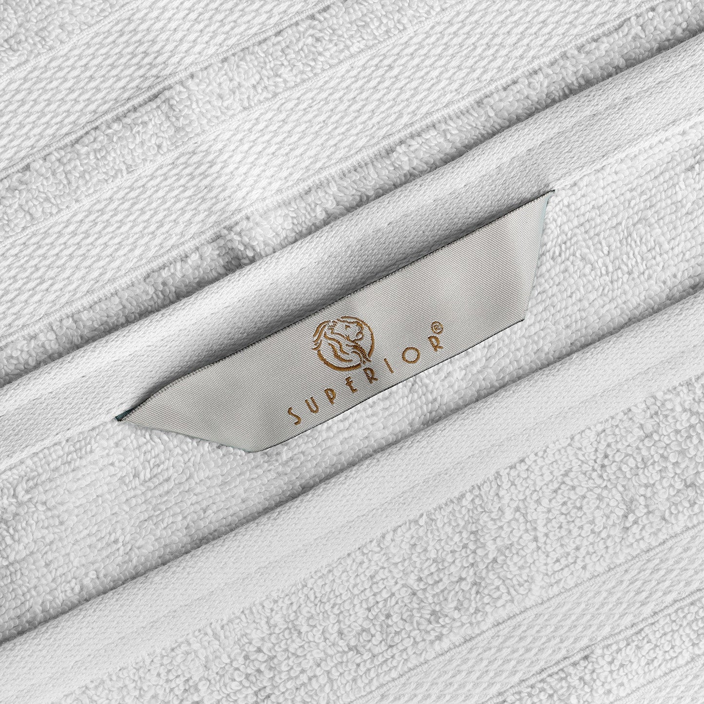 Superior Ultra Soft Cotton Absorbent Solid Bath Sheet (Set of 2) - Silver