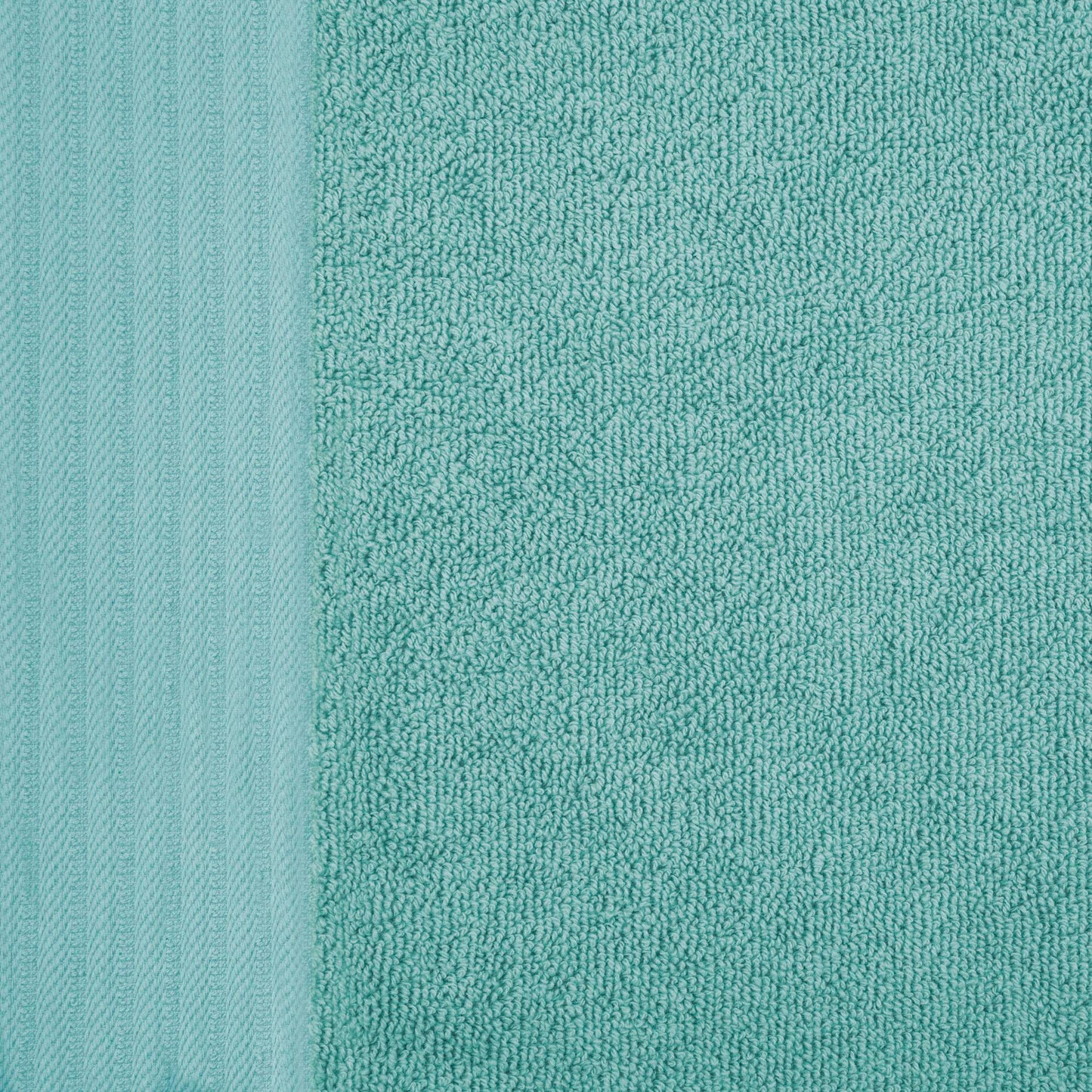 Premium Turkish Cotton Herringbone Solid Assorted 6-Piece Towel Set - Cascade