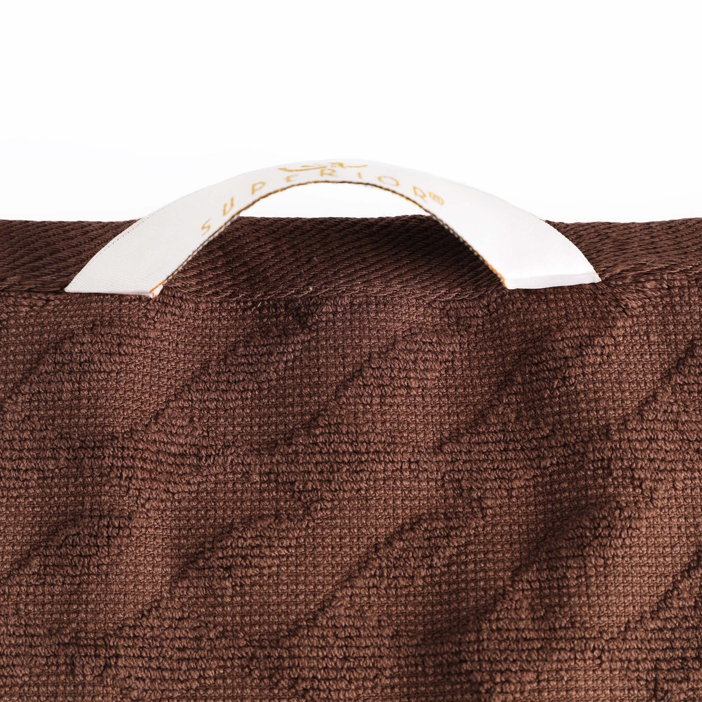 Premium Turkish Cotton Jacquard Herringbone and Solid 8-Piece Towel Set - Chocolate