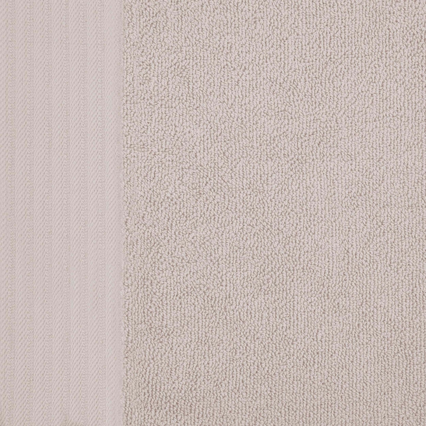 Premium Turkish Cotton Jacquard Herringbone and Solid 8-Piece Towel Set - Ivory