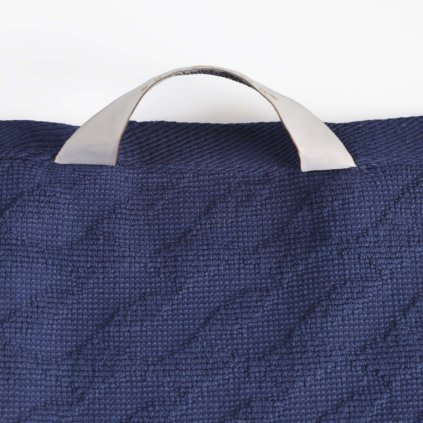 Premium Turkish Cotton Jacquard Herringbone and Solid 8-Piece Towel Set - Navy Blue