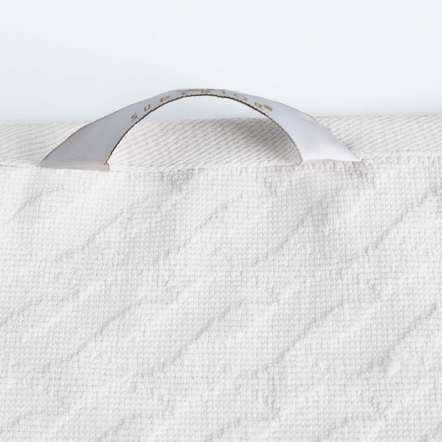 Premium Turkish Cotton Jacquard Herringbone and Solid 8-Piece Towel Set - White