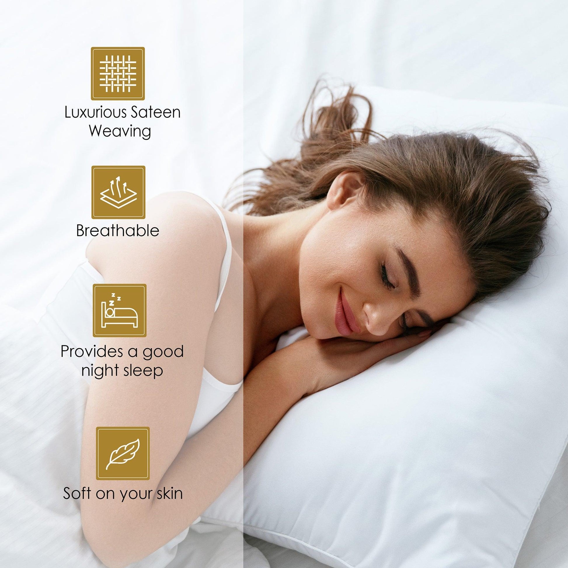 Superior Egyptian Cotton 530 Thread Count Solid Sheet Set - White