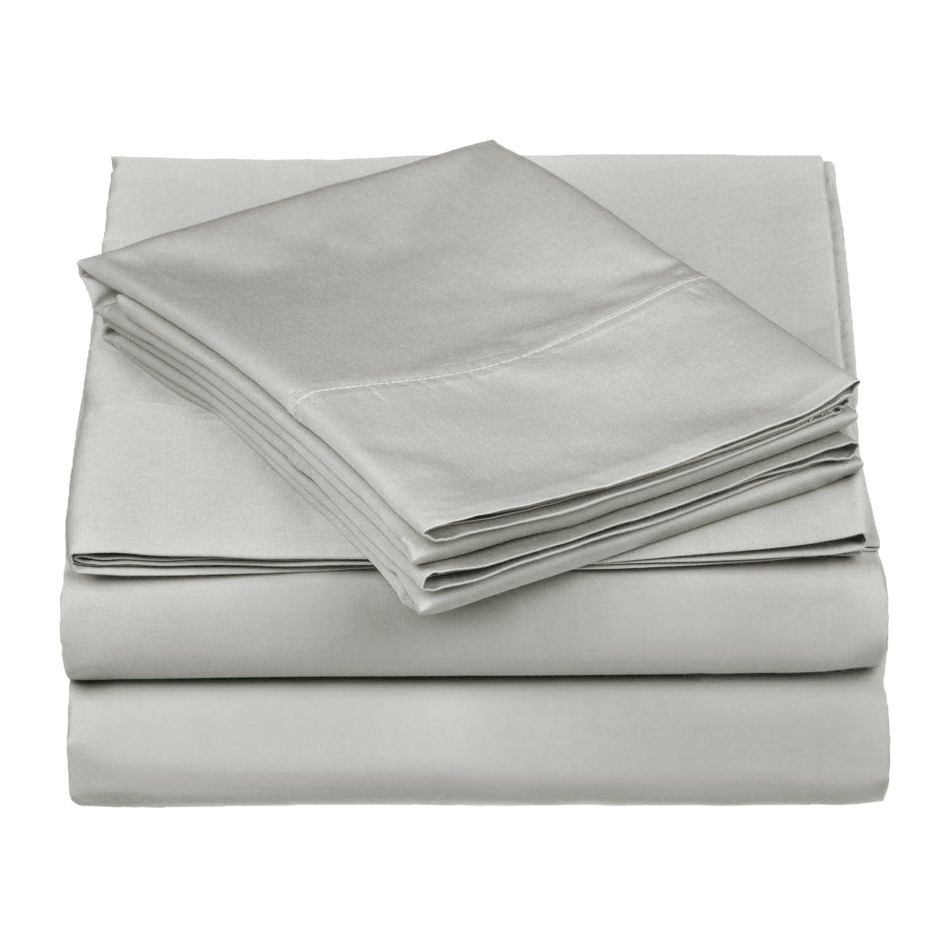 Superior Egyptian Cotton 530 Thread Count Solid Sheet Set - Platinum