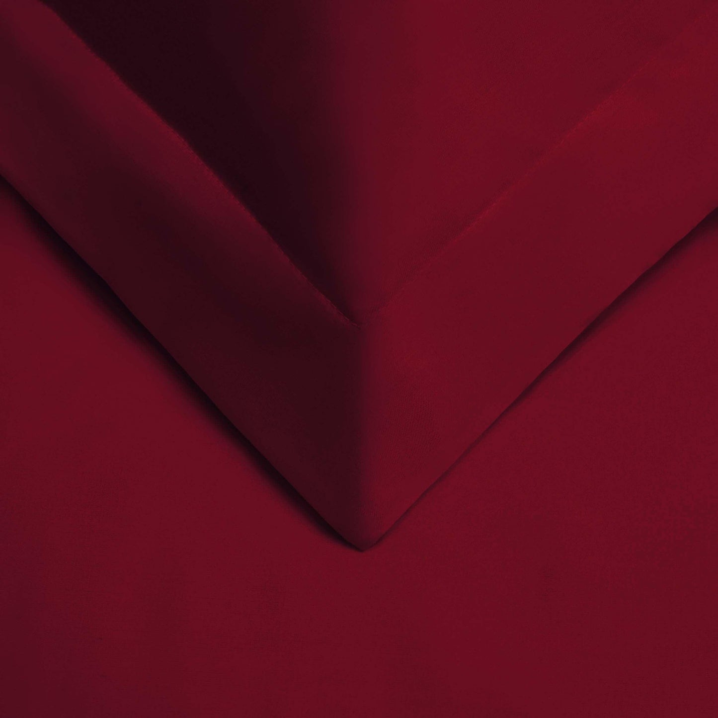 Superior Premium Egyptian Cotton 530 Thread Count Solid Duvet Cover Set - burgundy