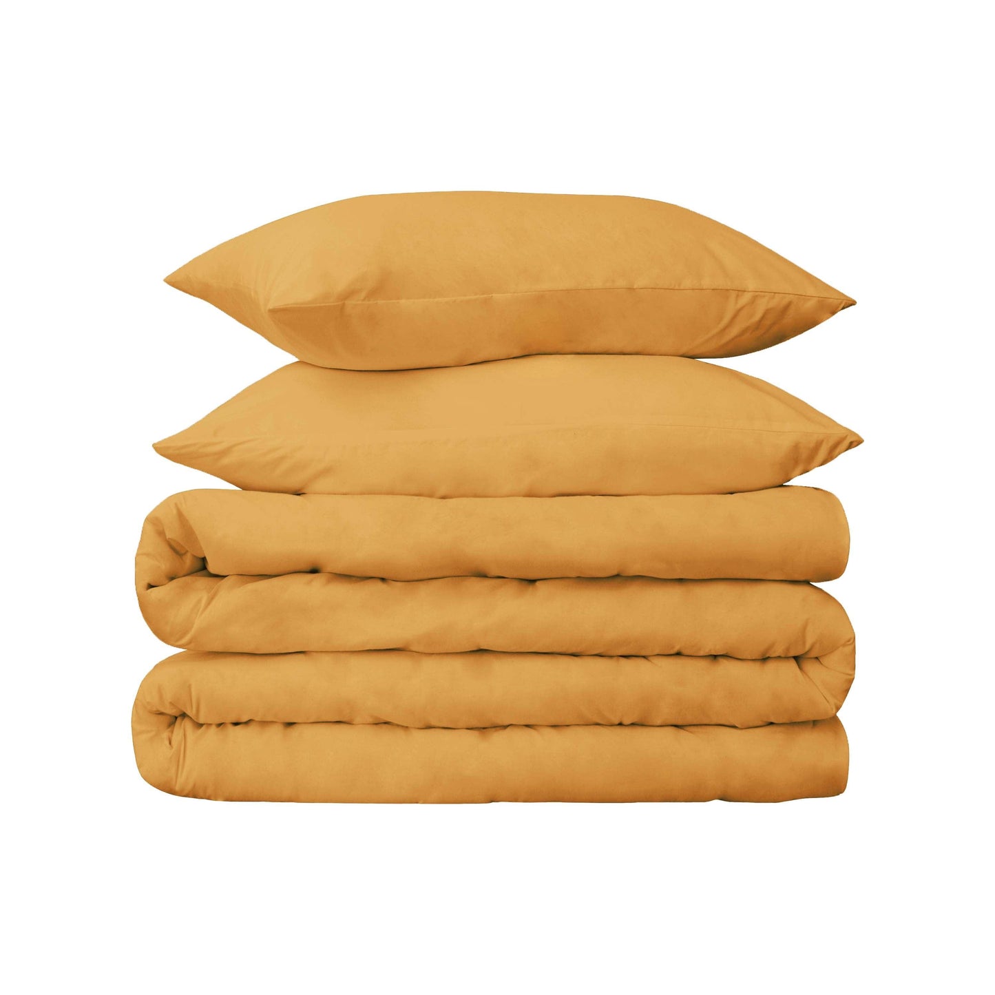 Superior Premium Egyptian Cotton 530 Thread Count Solid Duvet Cover Set - Gold