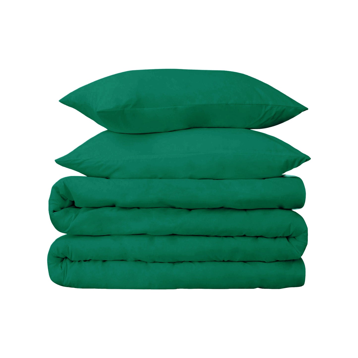 Superior Premium Egyptian Cotton 530 Thread Count Solid Duvet Cover Set - Green