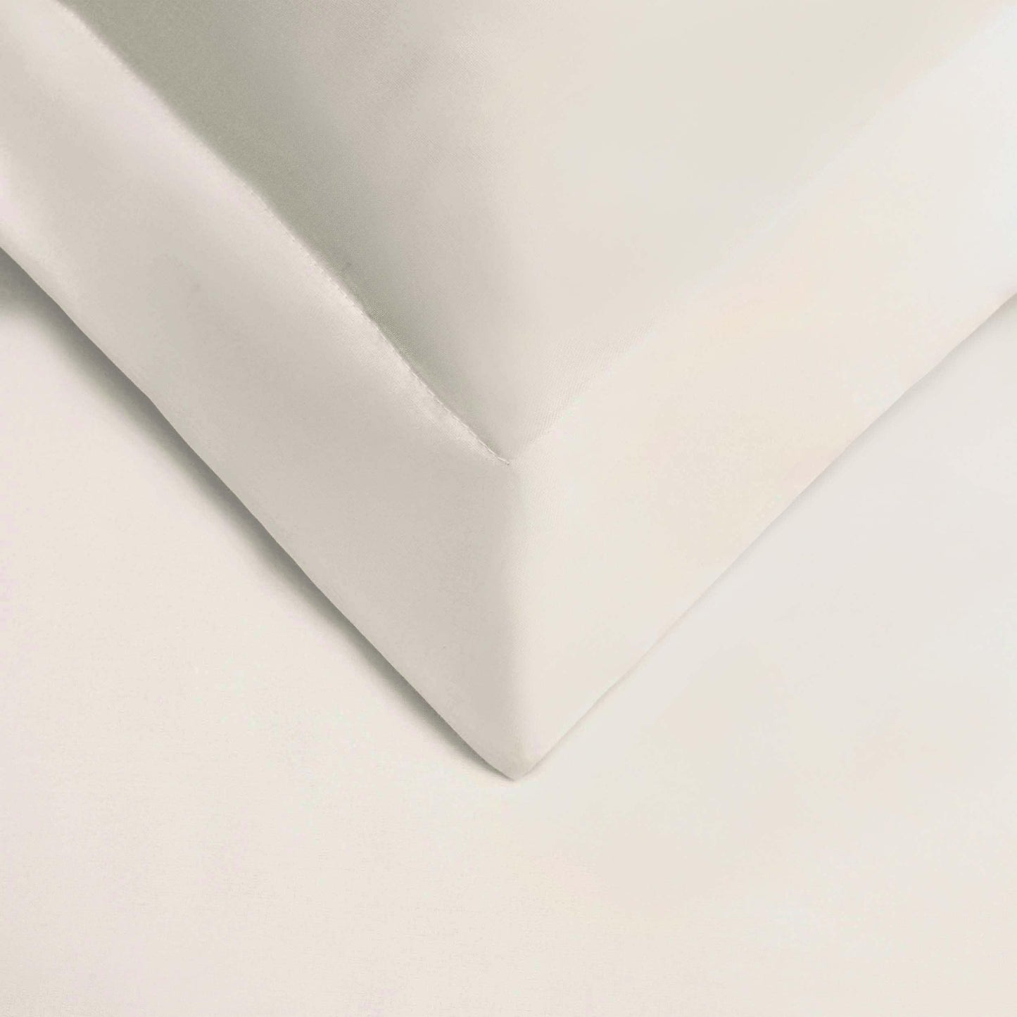 Superior Premium Egyptian Cotton 530 Thread Count Solid Duvet Cover Set - Ivory