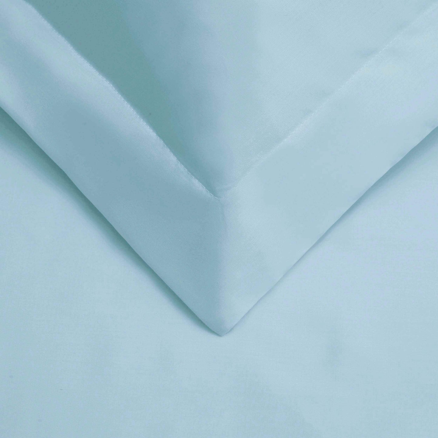 Superior Premium Egyptian Cotton 530 Thread Count Solid Duvet Cover Set - Light Blue