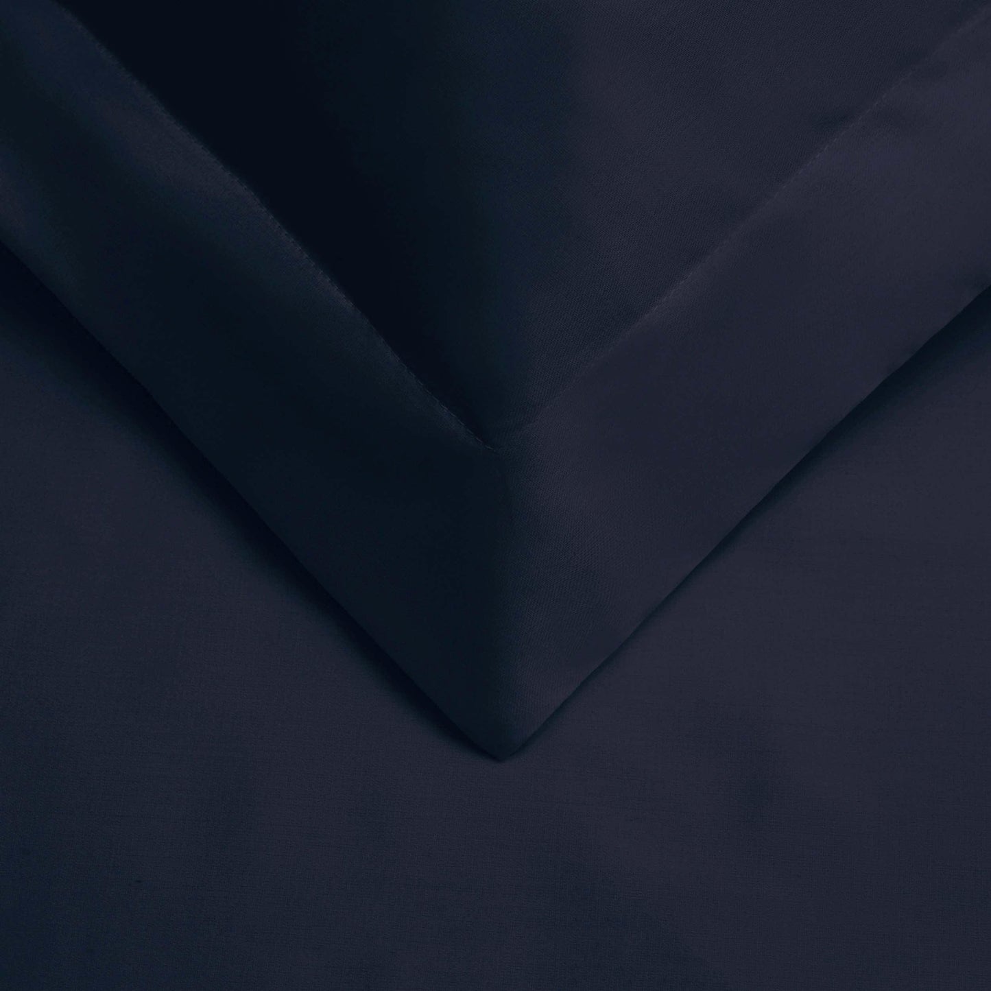 Superior Premium Egyptian Cotton 530 Thread Count Solid Duvet Cover Set - Navy Blue