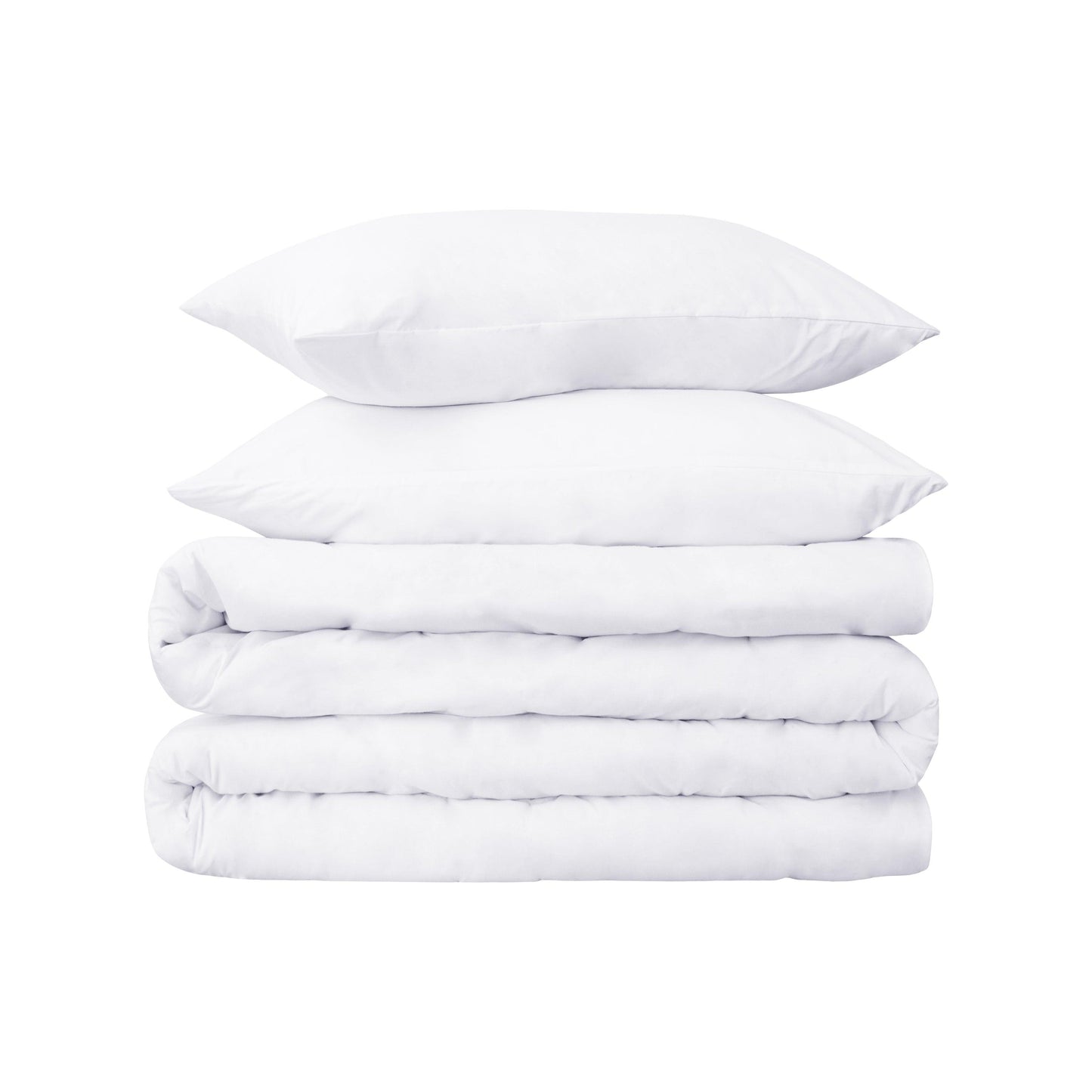 Superior Premium Egyptian Cotton 530 Thread Count Solid Duvet Cover Set - White