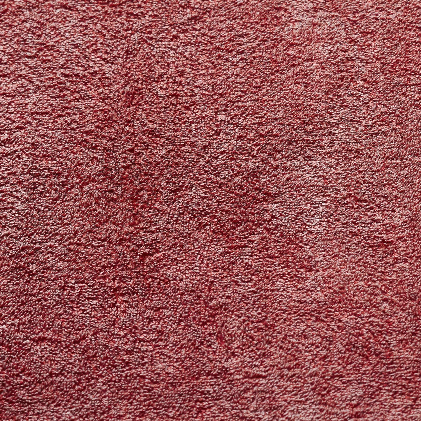 Denim Wash Jacquard 6-Piece Cotton Bath Towel Set - Rumba Red
