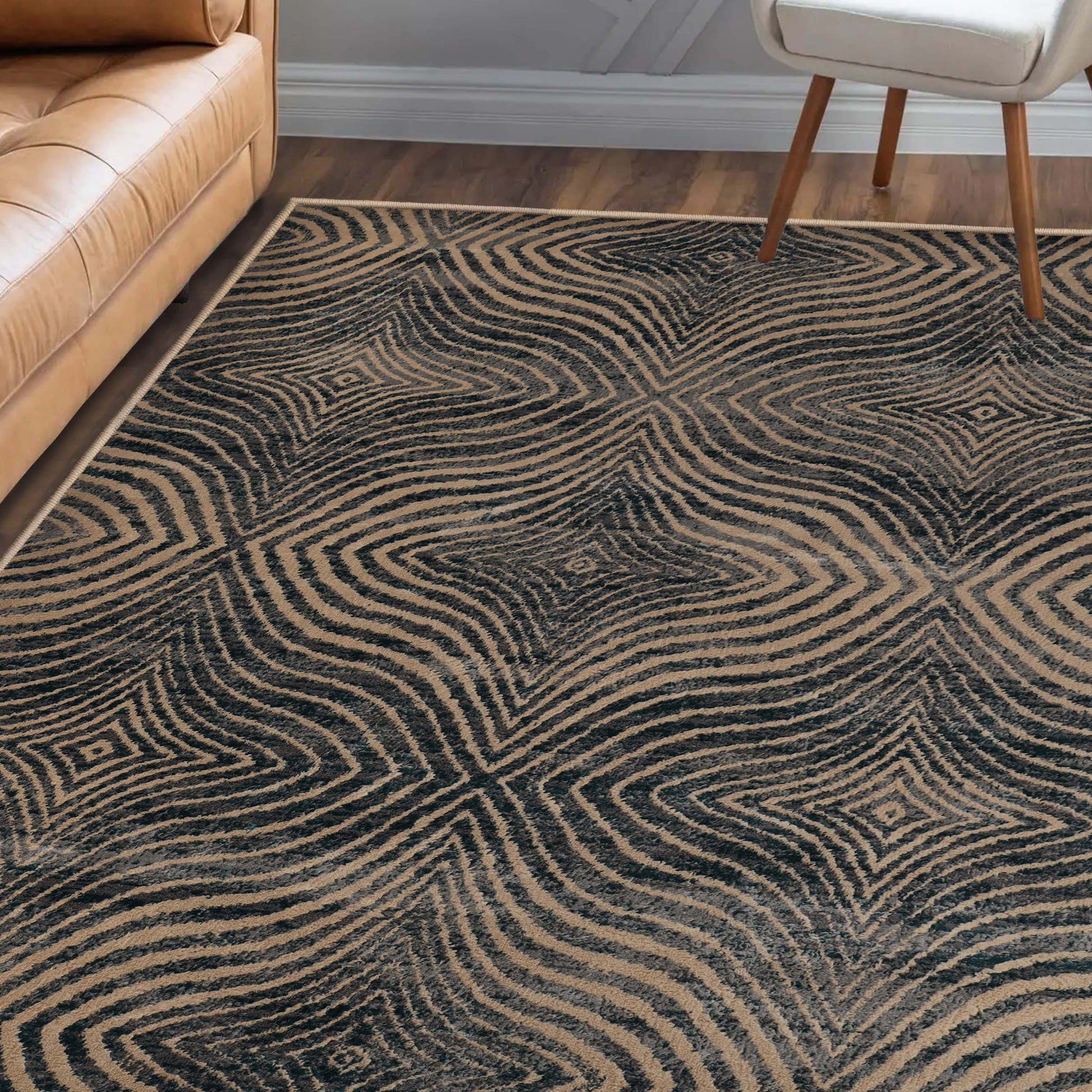 Cullen Modern Abstract Indoor Area Rug or Runner Rug