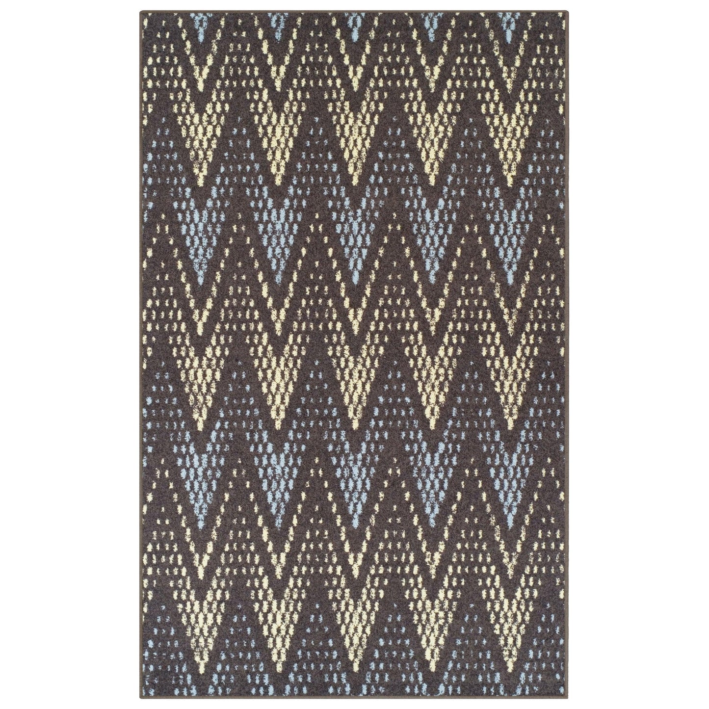 Superior Arete Modern Ombre Chevron Area Rug or Runner - Slate