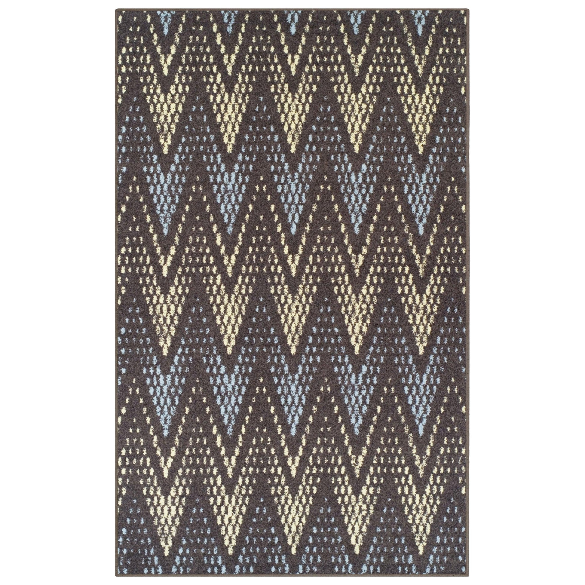Superior Arete Modern Ombre Chevron Area Rug or Runner - Slate