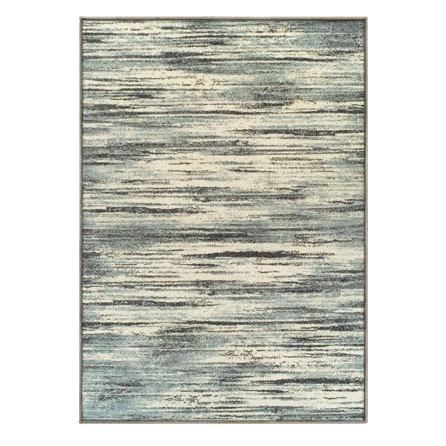 Superior Ashford Modern Abstract Stripe Indoor Area Rug - Blue