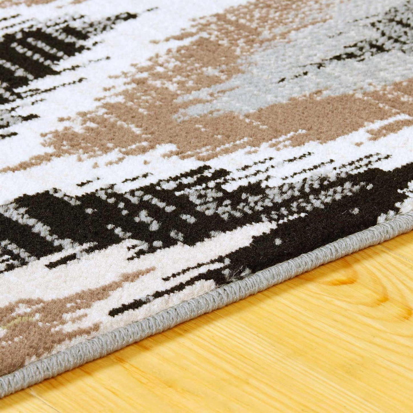 Superior Zigzag Modern Chevron Indoor Area Rug - Brown