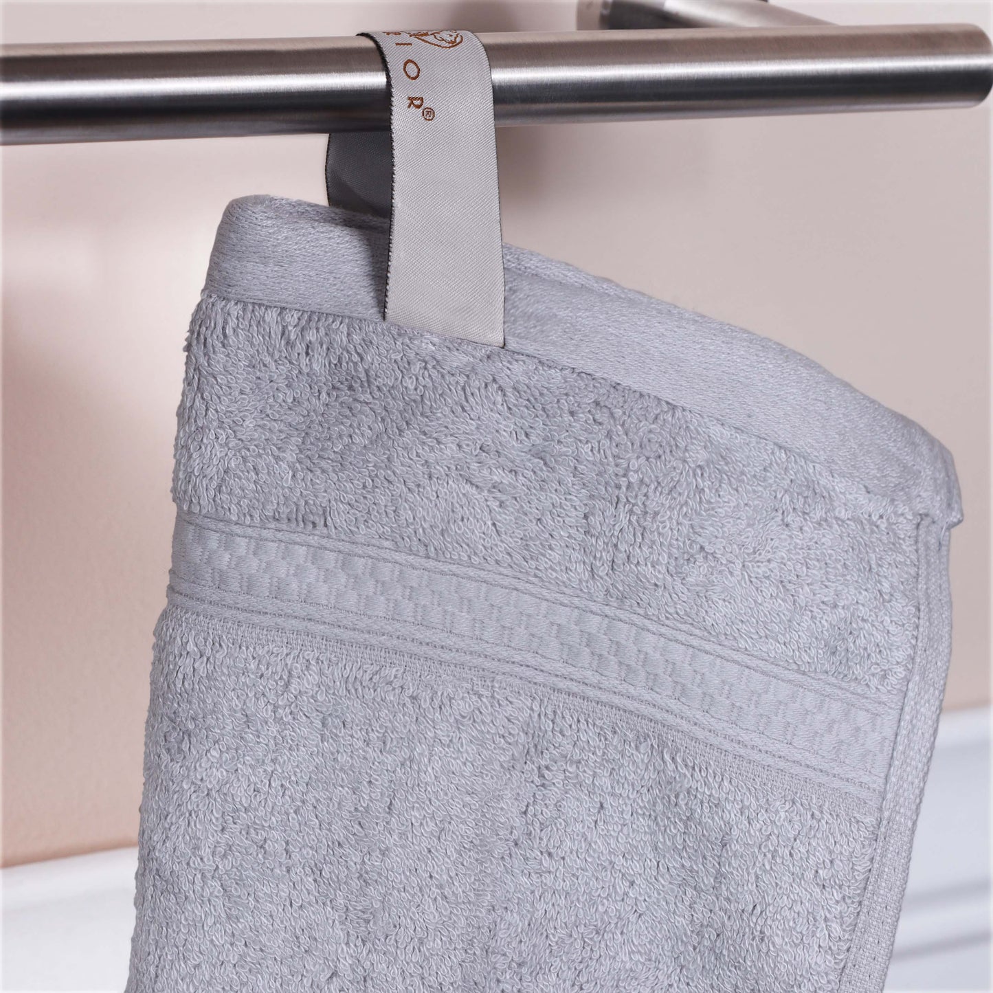 Rayon from Bamboo Cotton Blend Luxury Assorted 18 Piece Towel Set - Chrome