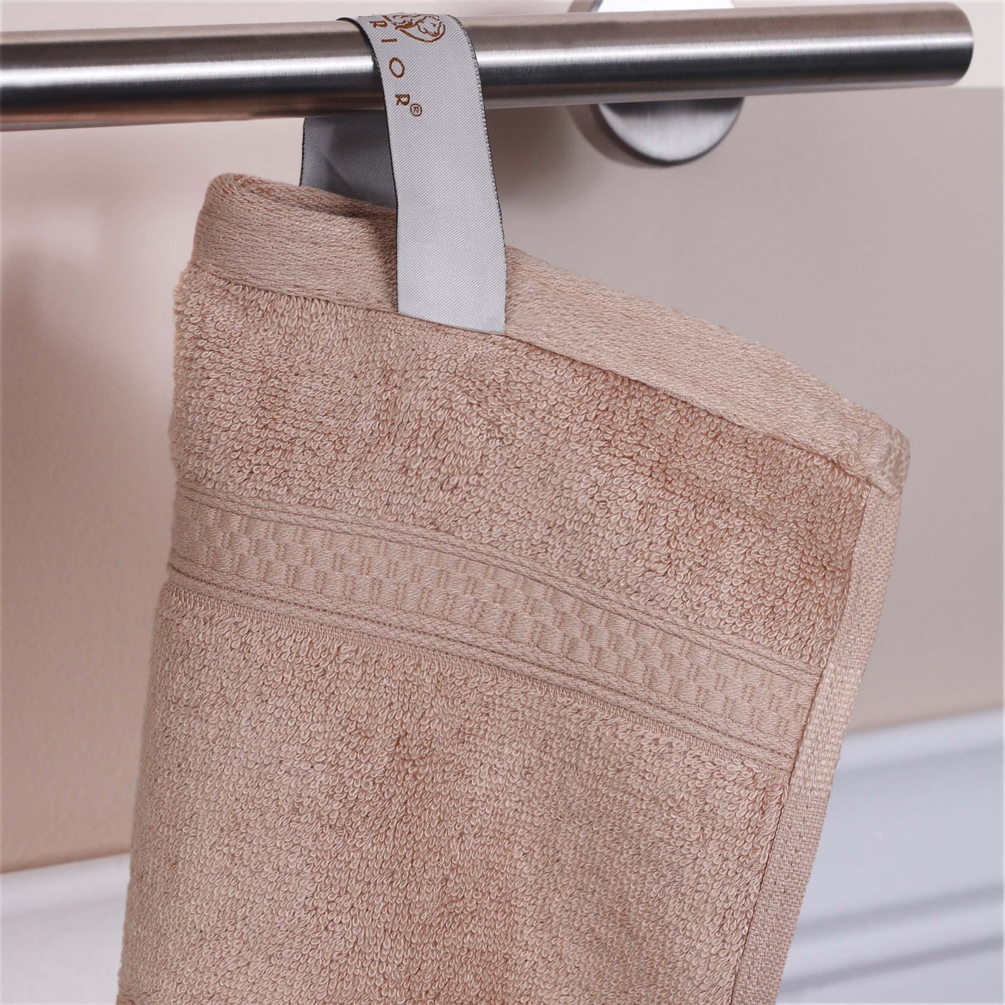 Rayon from Bamboo Cotton Blend Luxury Assorted 18 Piece Towel Set - Sand