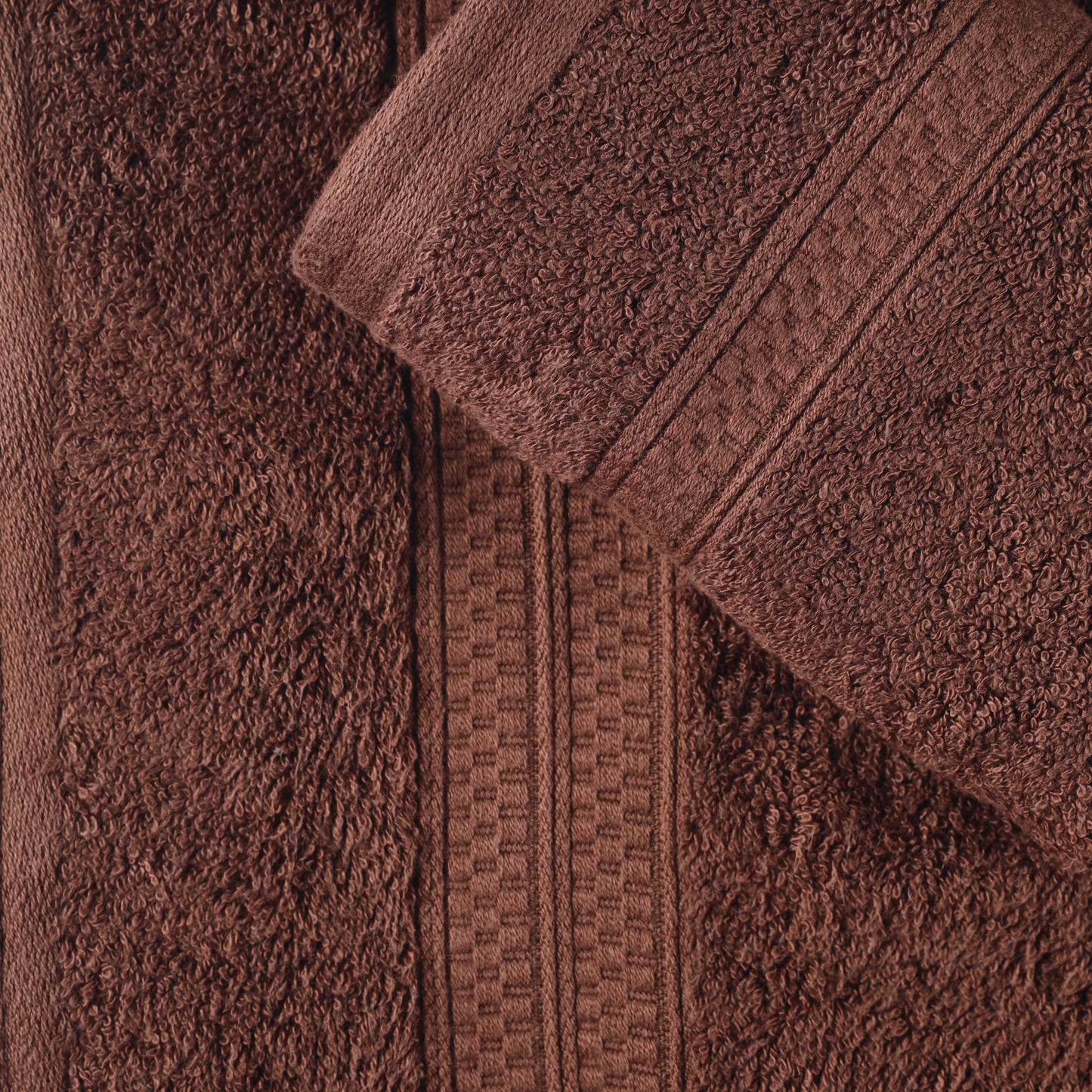 Rayon from Bamboo Cotton Blend Luxury Assorted 18 Piece Towel Set - Cocoa