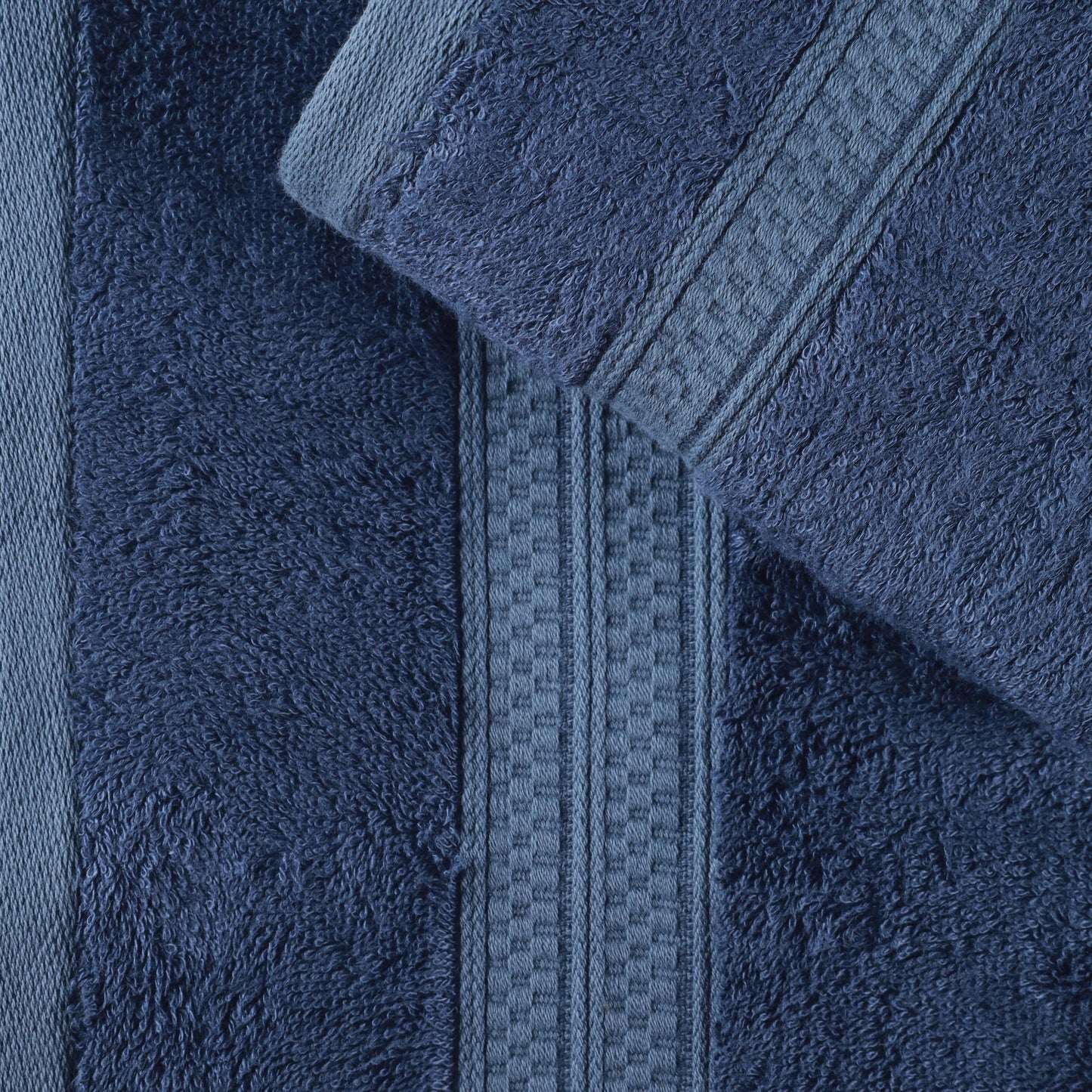 Rayon from Bamboo Cotton Blend Luxury Assorted 18 Piece Towel Set - Royal Blue