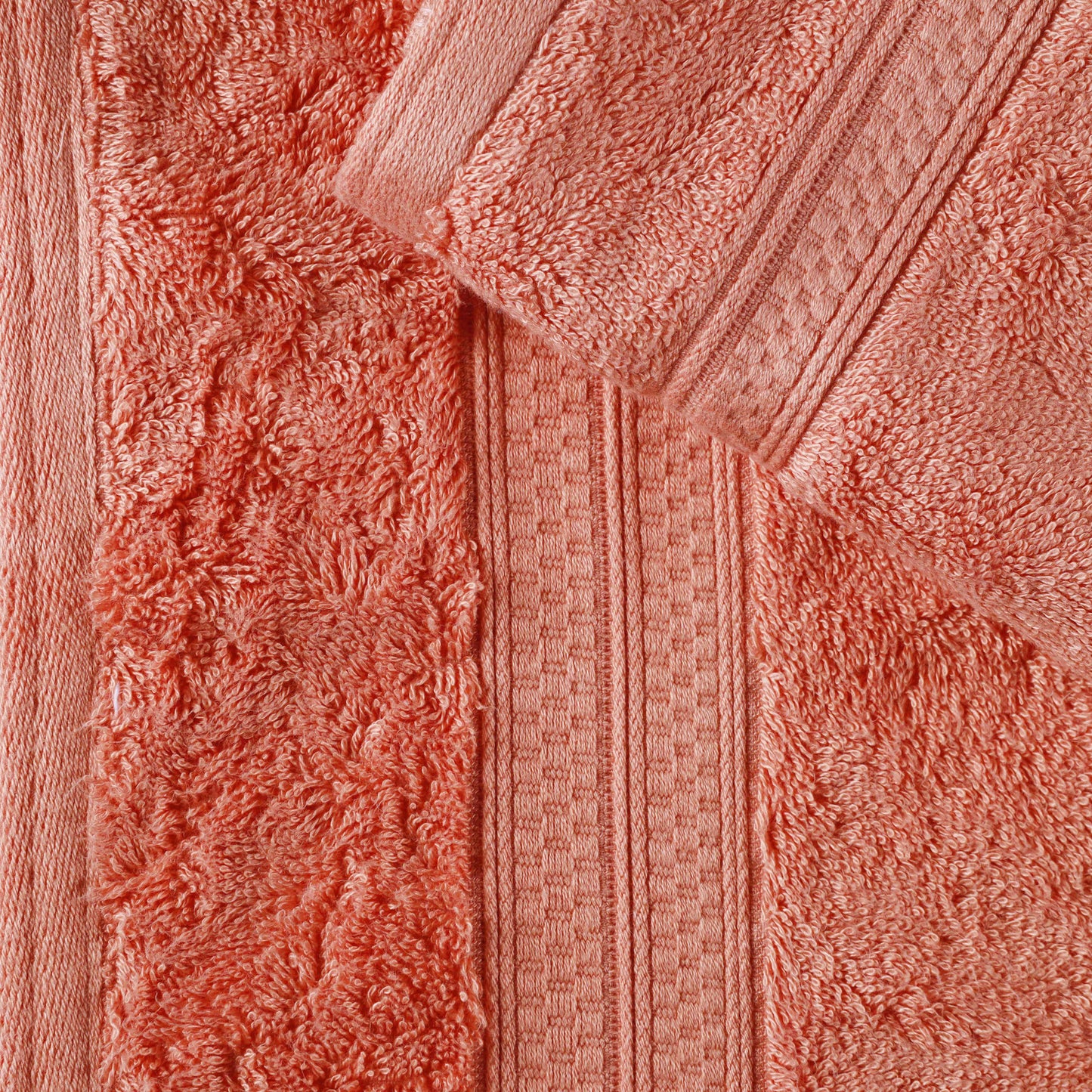 Rayon from Bamboo Cotton Blend Luxury Assorted 18 Piece Towel Set - Salmon