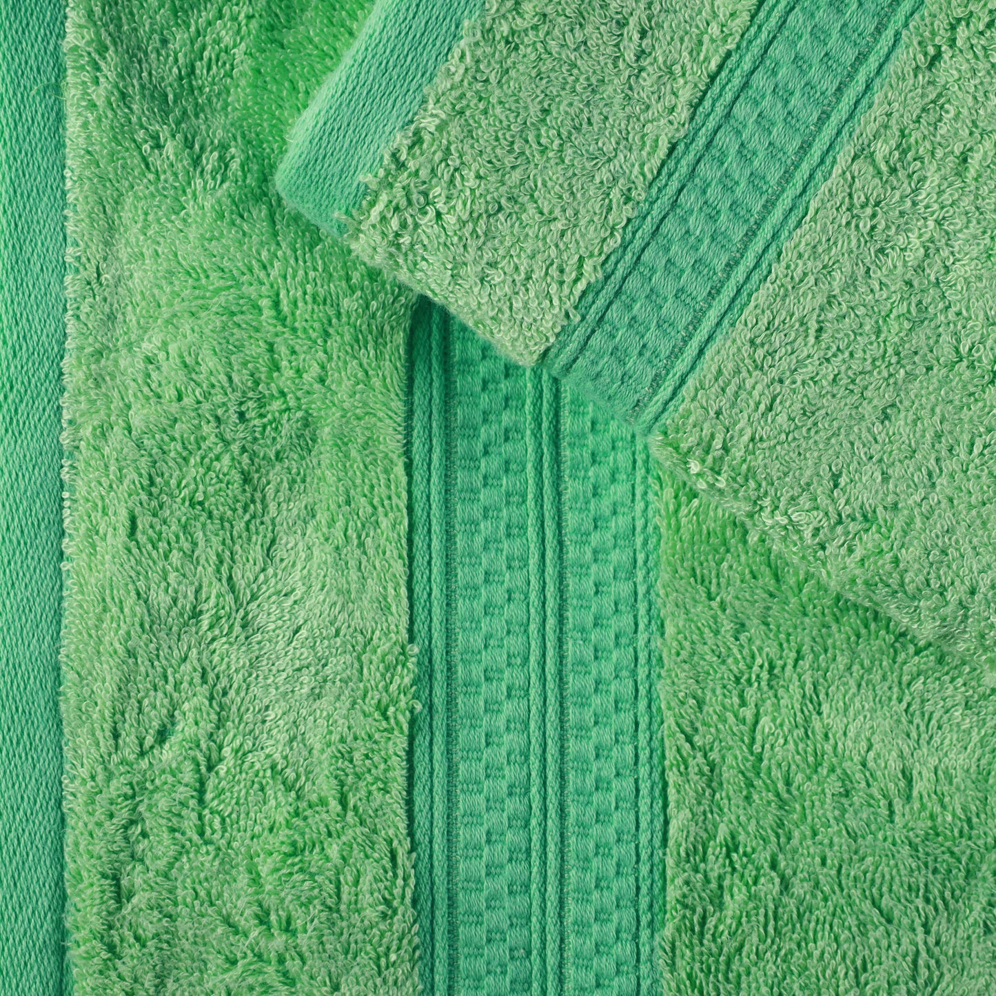 Rayon from Bamboo Cotton Blend Luxury Assorted 18 Piece Towel Set - Spring Green