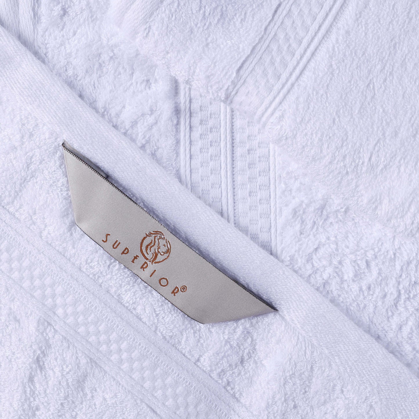 Rayon from Bamboo Cotton Blend Luxury Assorted 18 Piece Towel Set - White