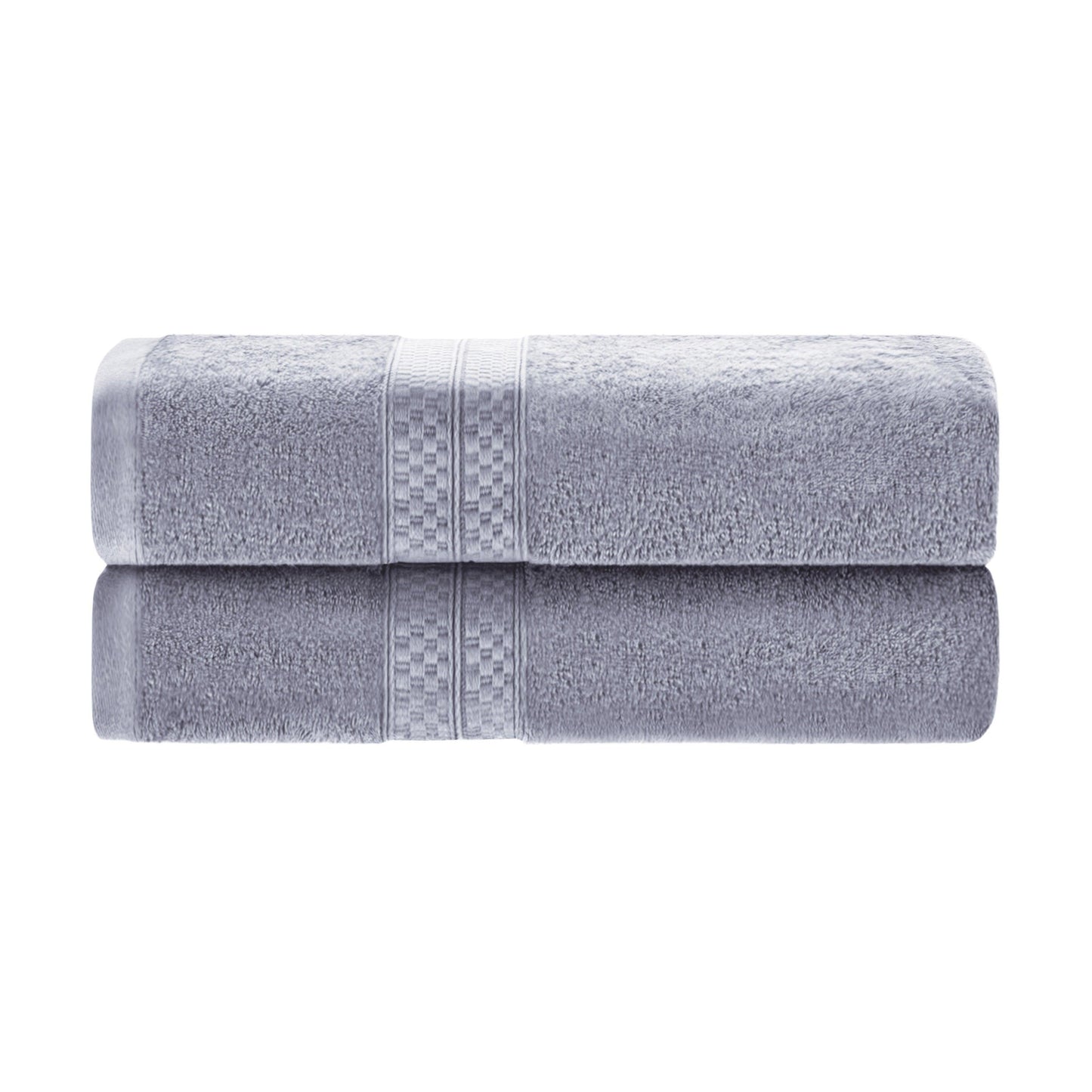 Rayon from Bamboo Ultra-Plush Heavyweight 2-Piece Bath Towel Set - Chrome
