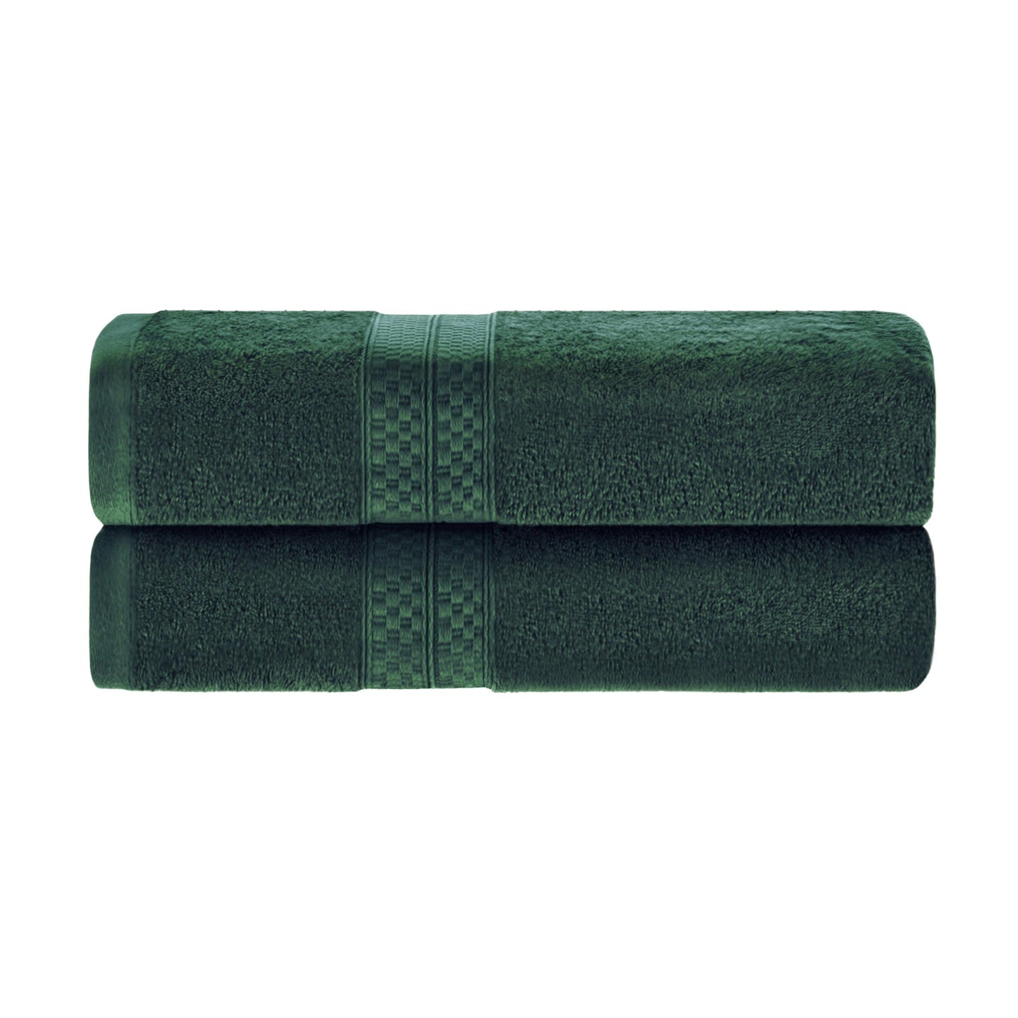 Rayon from Bamboo Ultra-Plush Heavyweight 2-Piece Bath Towel Set - Hunter Green
