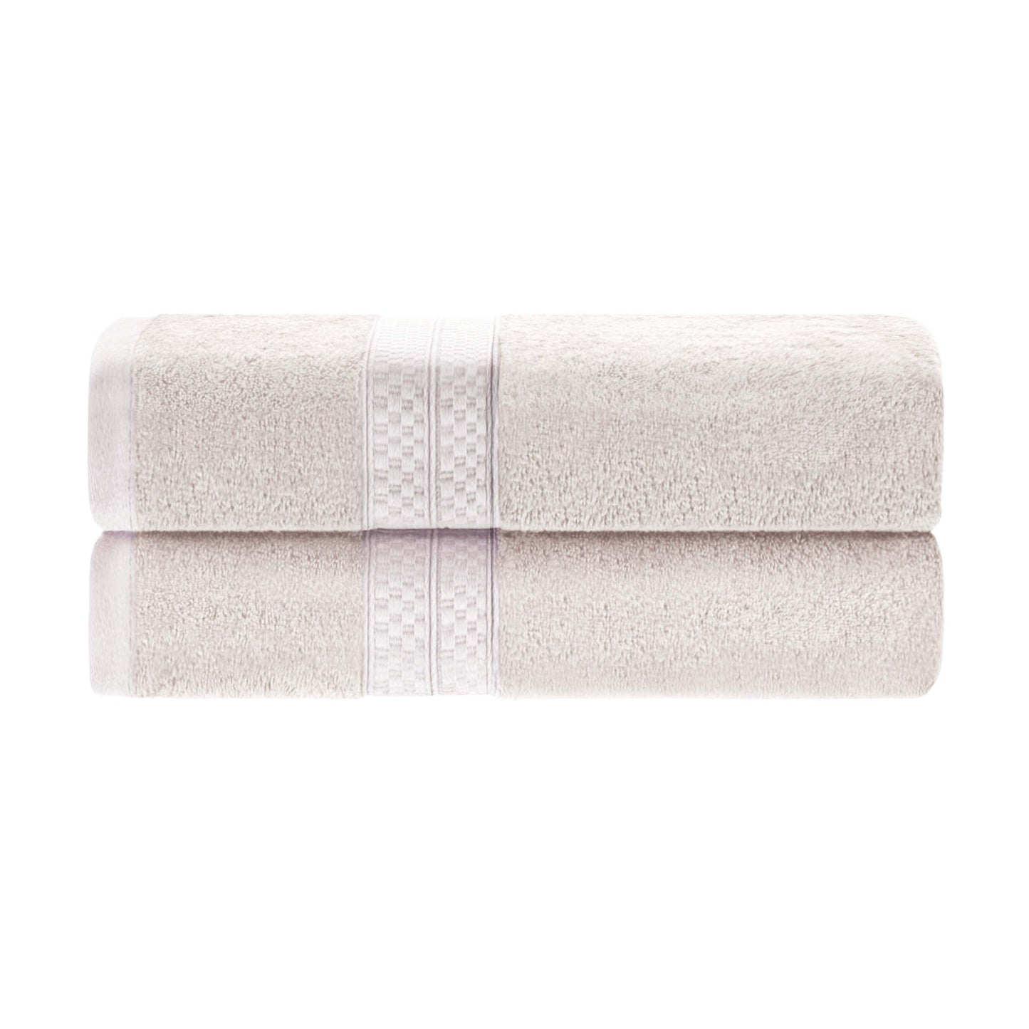 Rayon from Bamboo Ultra-Plush Heavyweight 2-Piece Bath Towel Set - Ivory
