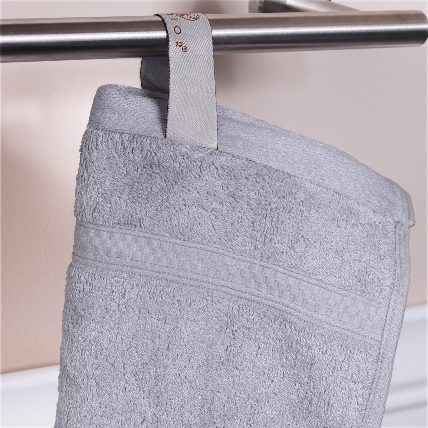 Rayon from Bamboo Ultra-Plush Heavyweight Assorted 6-Piece Towel Set - Chrome