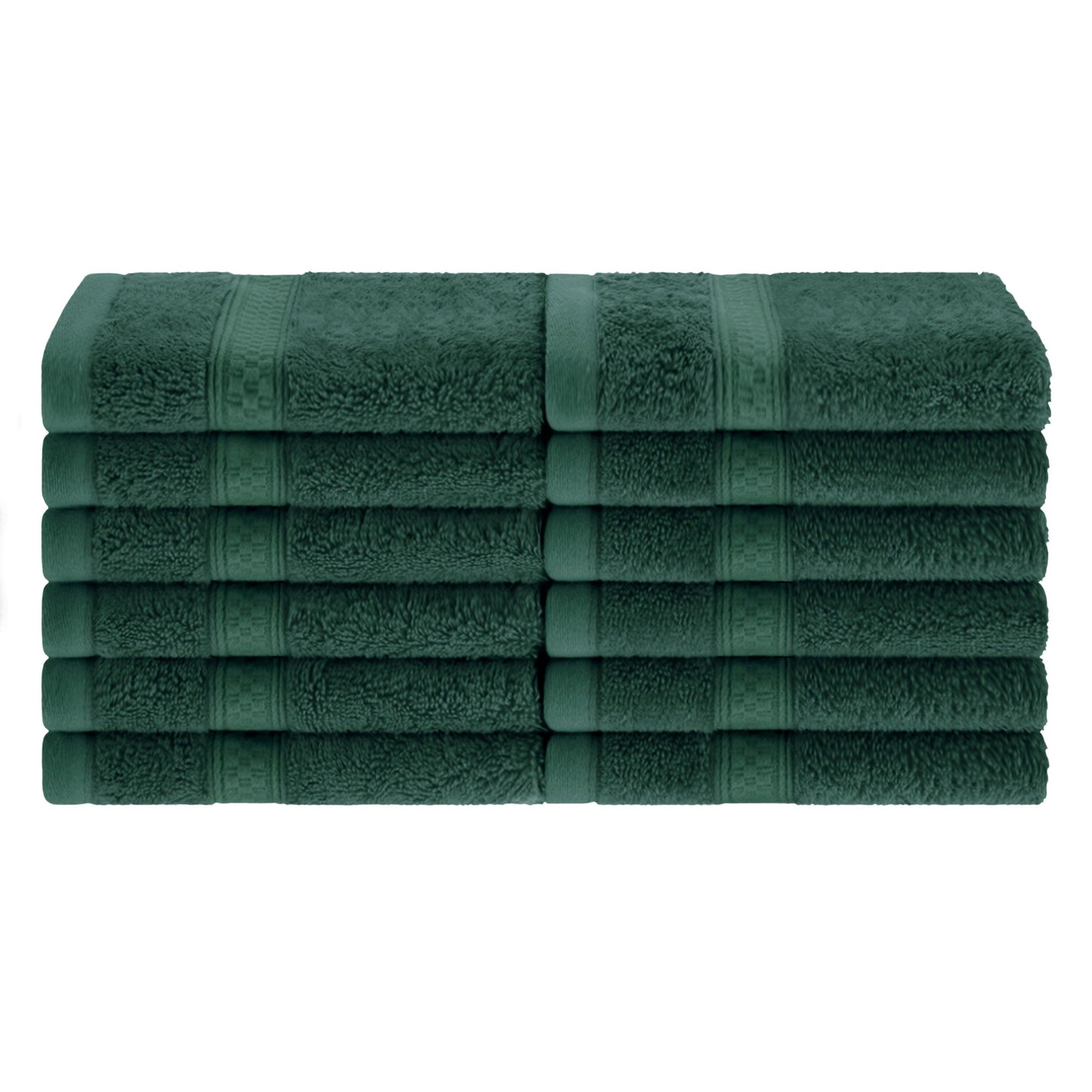 Rayon from Bamboo Ultra-Plush Heavyweight Assorted 12-Piece Towel Set - Hunter Green