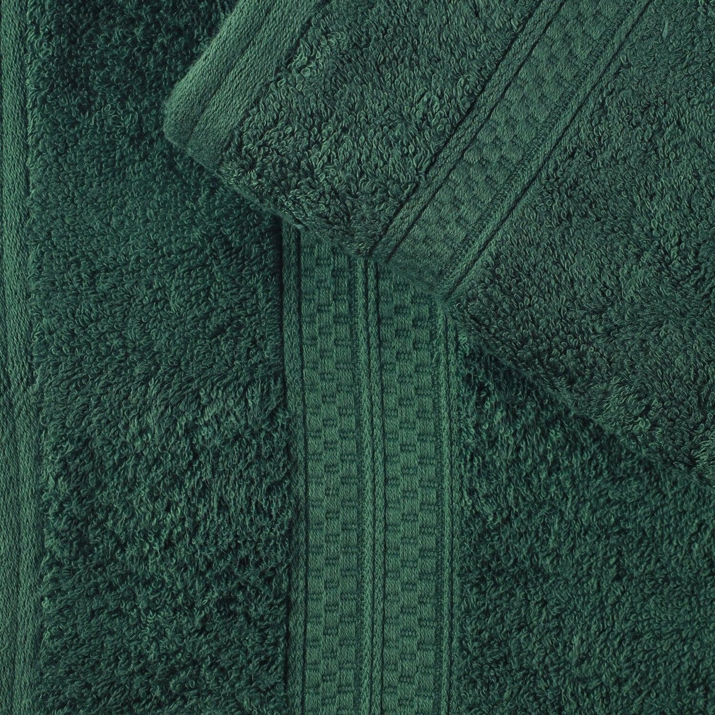 Rayon from Bamboo Ultra-Plush Heavyweight Assorted 12-Piece Towel Set - Hunter Green