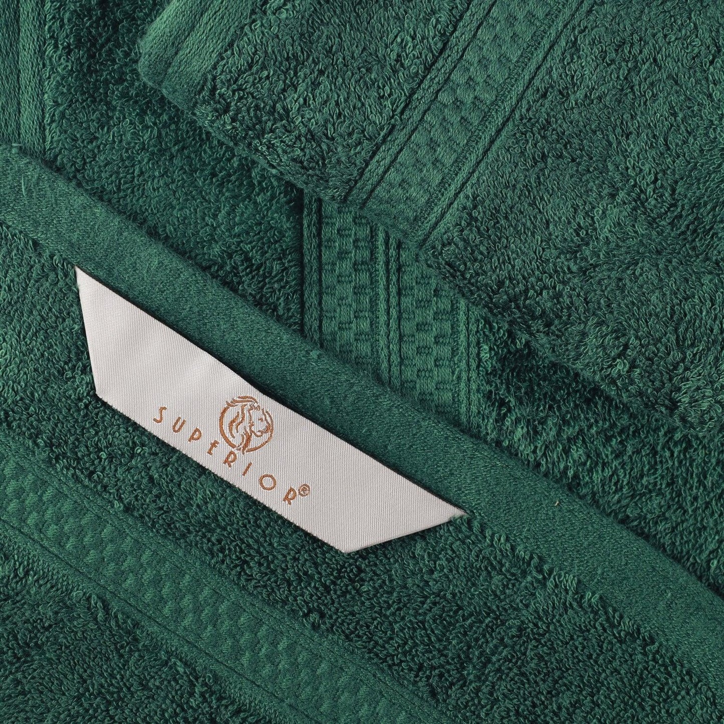 Rayon from Bamboo Ultra-Plush Heavyweight Assorted 6-Piece Towel Set - Hunter Green