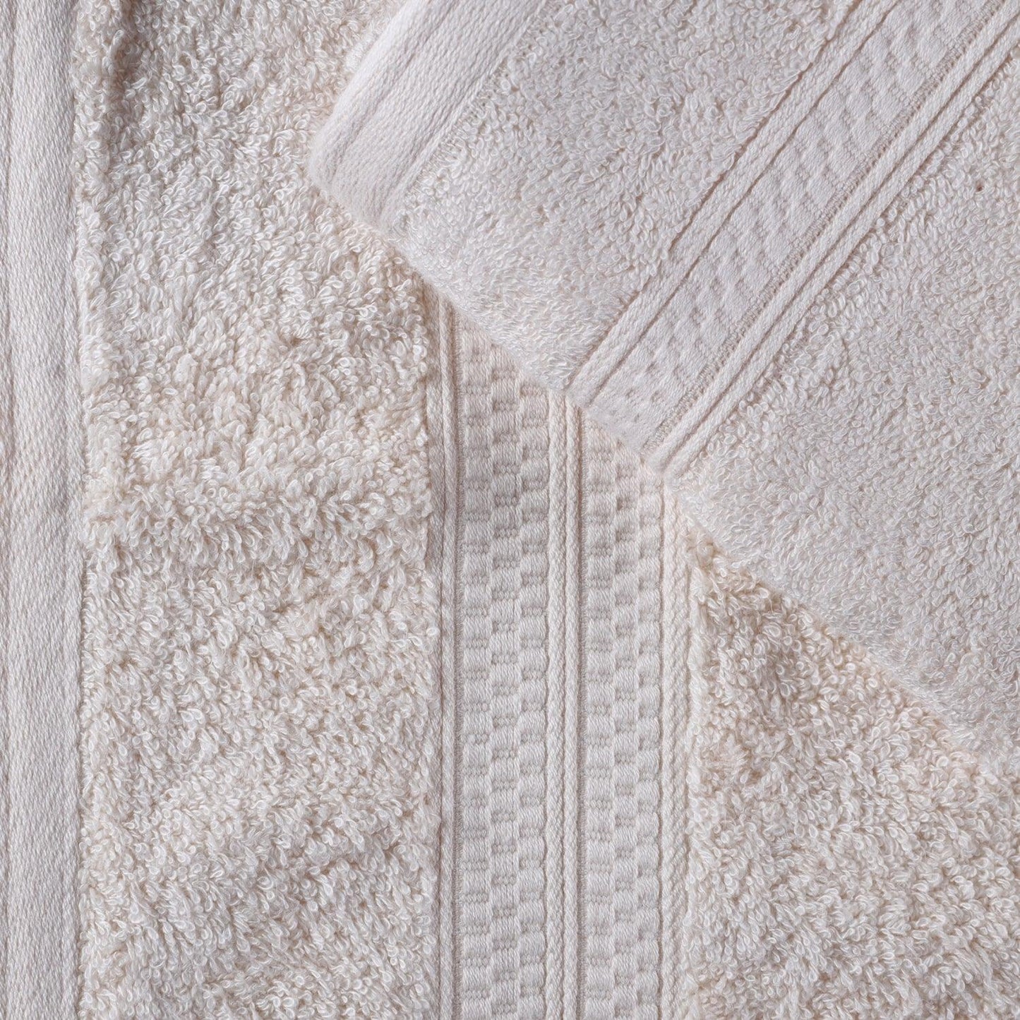 Rayon from Bamboo Ultra-Plush Heavyweight Assorted 12-Piece Towel Set - Ivory