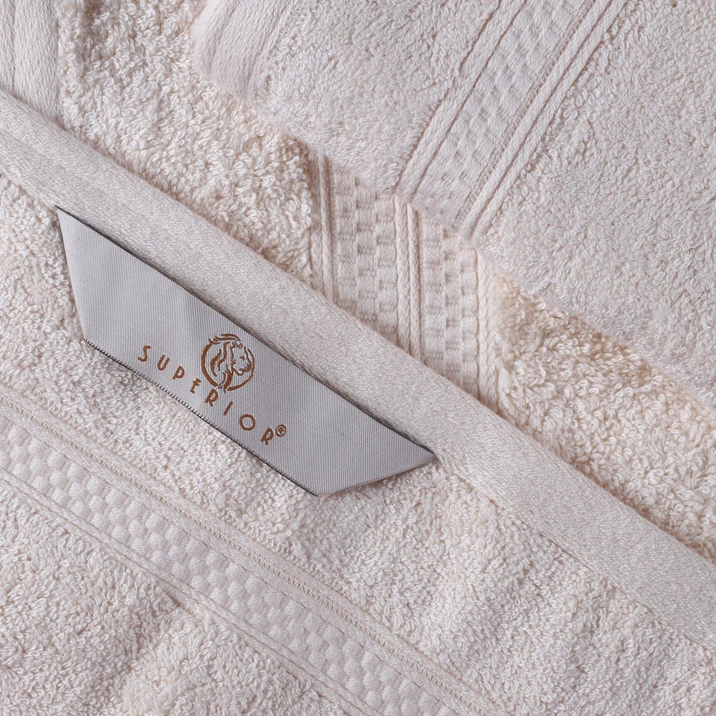 Rayon from Bamboo Ultra-Plush Heavyweight Assorted 12-Piece Towel Set - Ivory