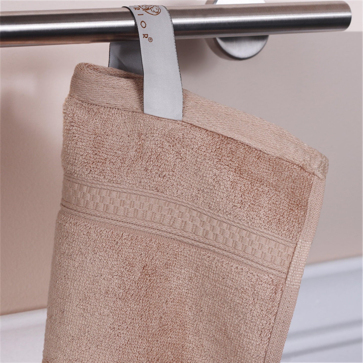 Rayon from Bamboo Ultra-Plush Heavyweight Assorted 12-Piece Towel Set - Sand