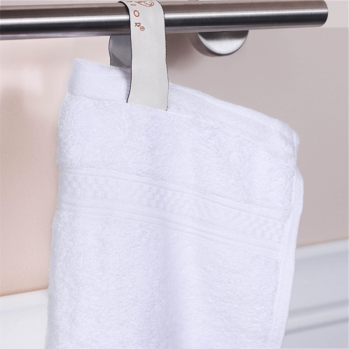 Rayon from Bamboo Ultra-Plush Heavyweight Assorted 6-Piece Towel Set - White