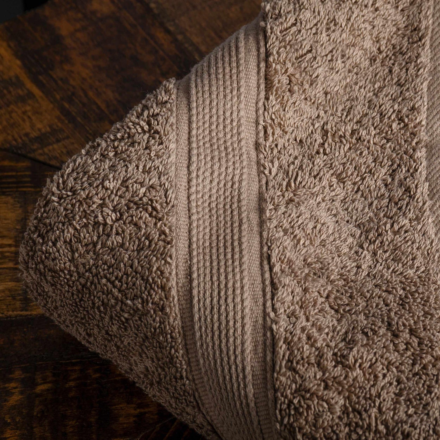Modern Organic Solid 650 GSM 6- Pieces Towel Set - Taupe