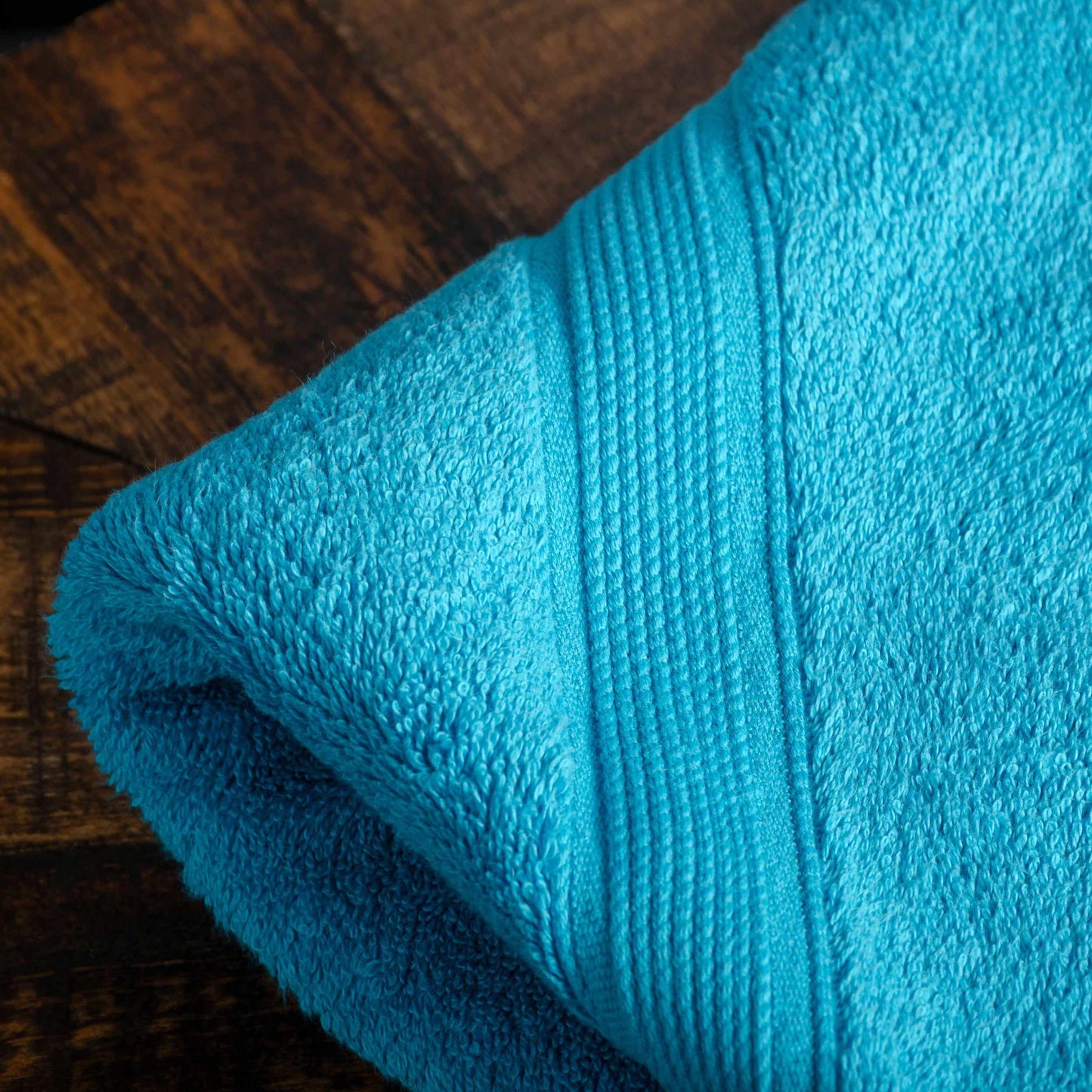 Modern Organic Solid 650 GSM 6- Pieces Towel Set - Turquoise