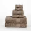 Modern Organic Solid 650 GSM 6- Pieces Towel Set - Taupe