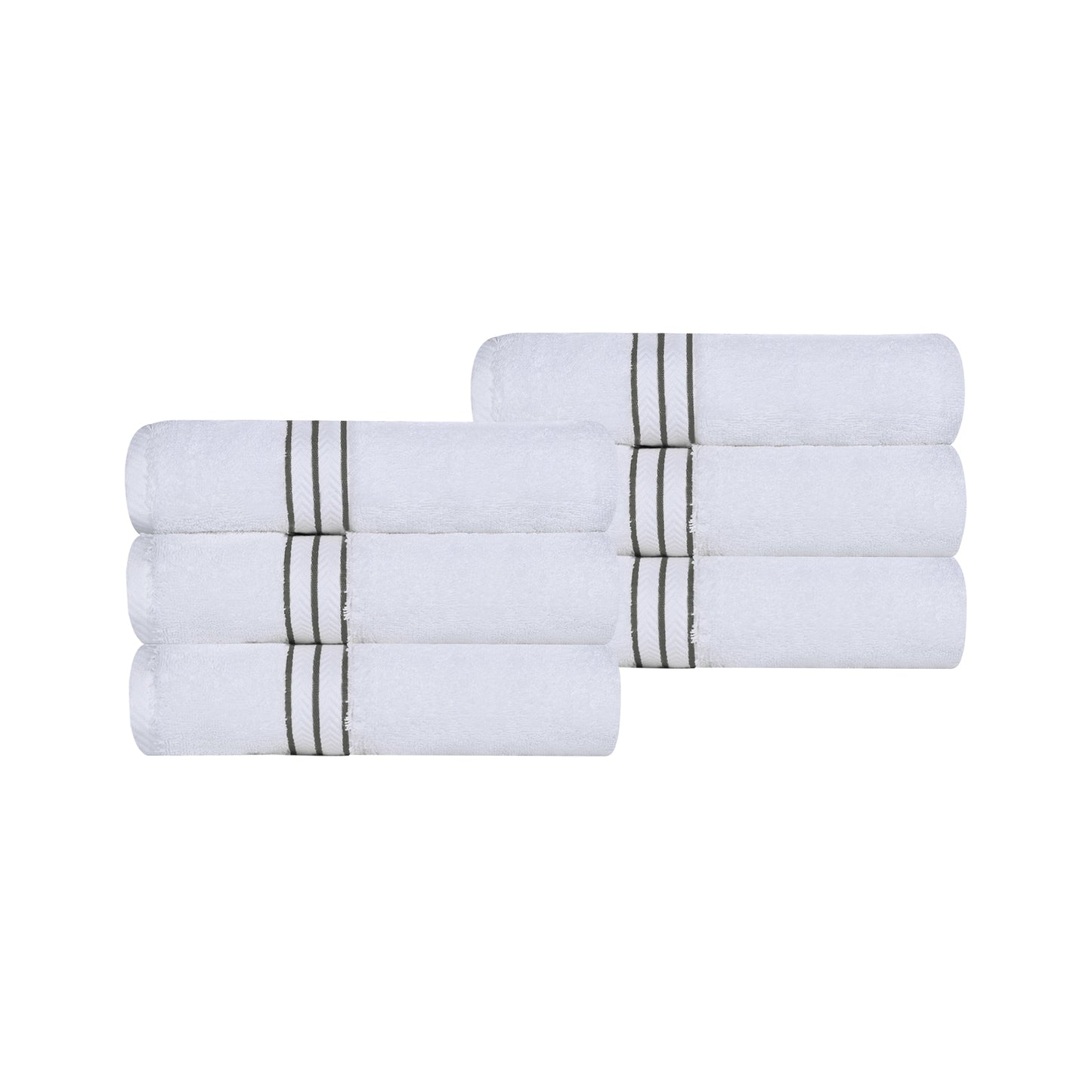 Ultra-Plush Turkish Cotton Hotel Collection Super Absorbent Solid Luxury Bathroom Set - Charcoal