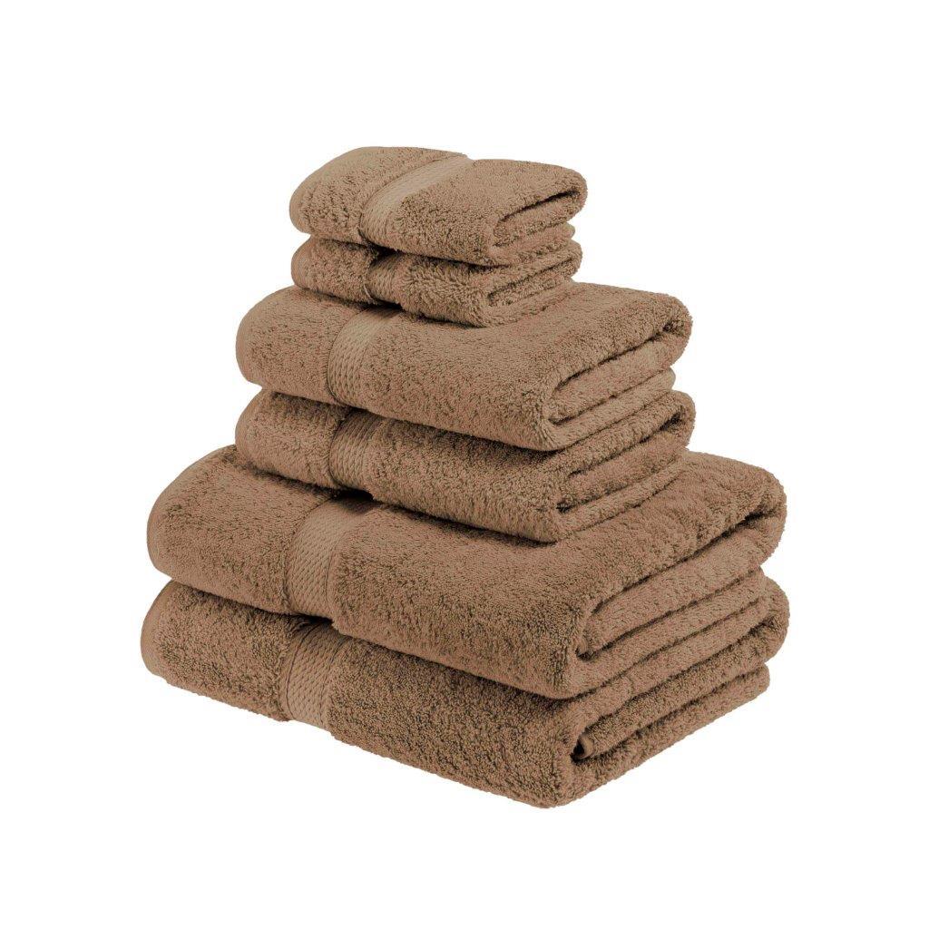 Madison Egyptian Cotton Pile Plush Heavyweight 6 Piece Towel Set