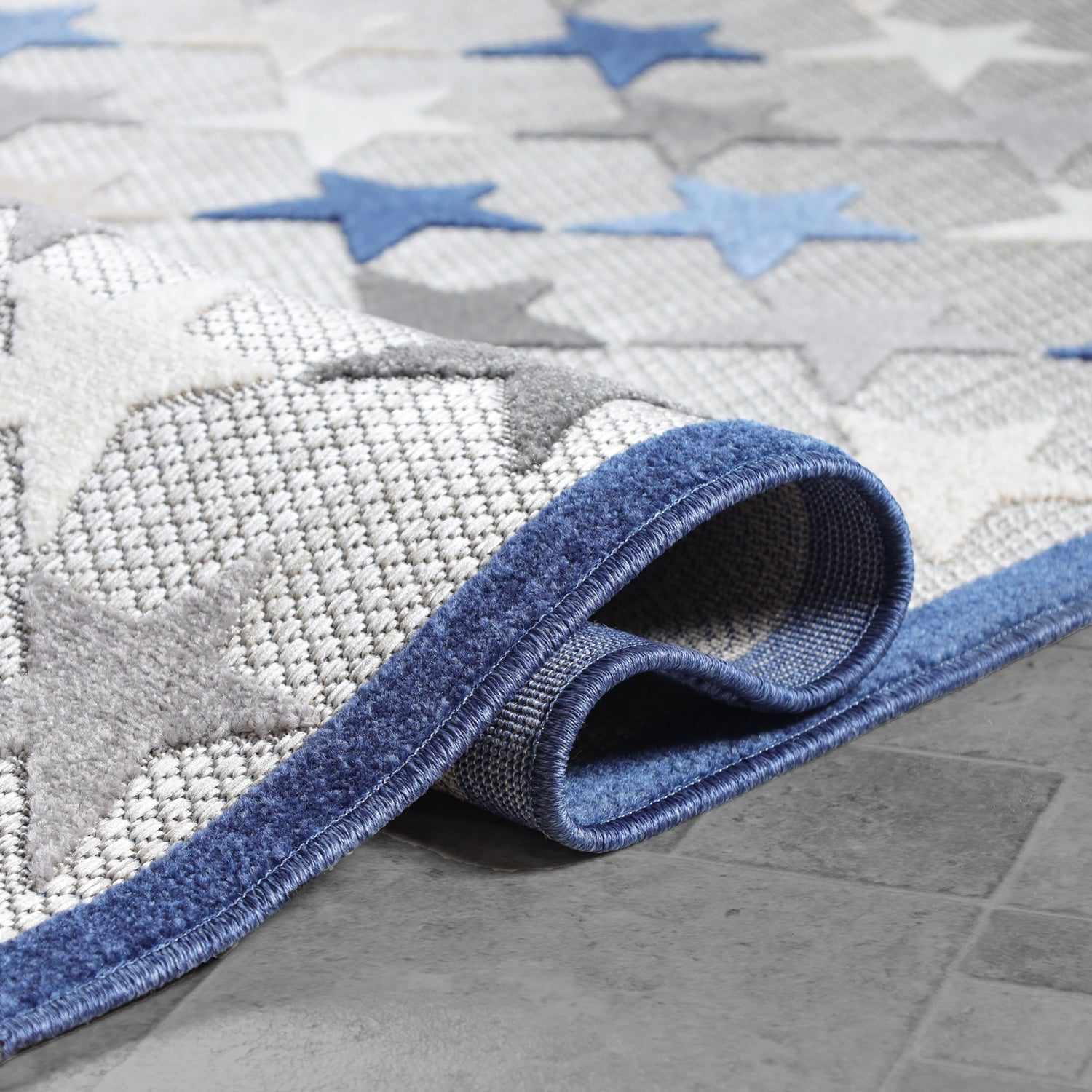 Superior Juniper Modern Stars Novelty Indoor/Outdoor Area Rug - Slate