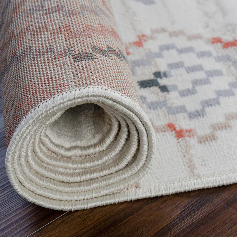 Gared Traditional Southwestern Tribal Area Rug - Bone